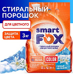 SMART FOX COLOR Стиральный порошк автомат Горный эдельвейс 3кг